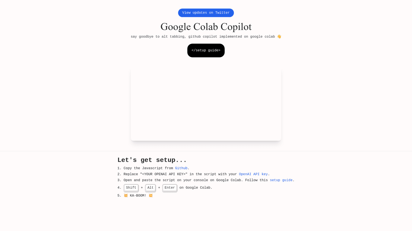 Google Colab Copilot