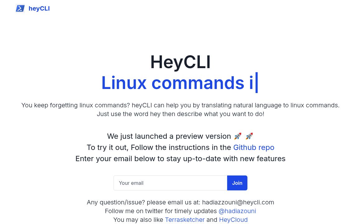 heyCLI