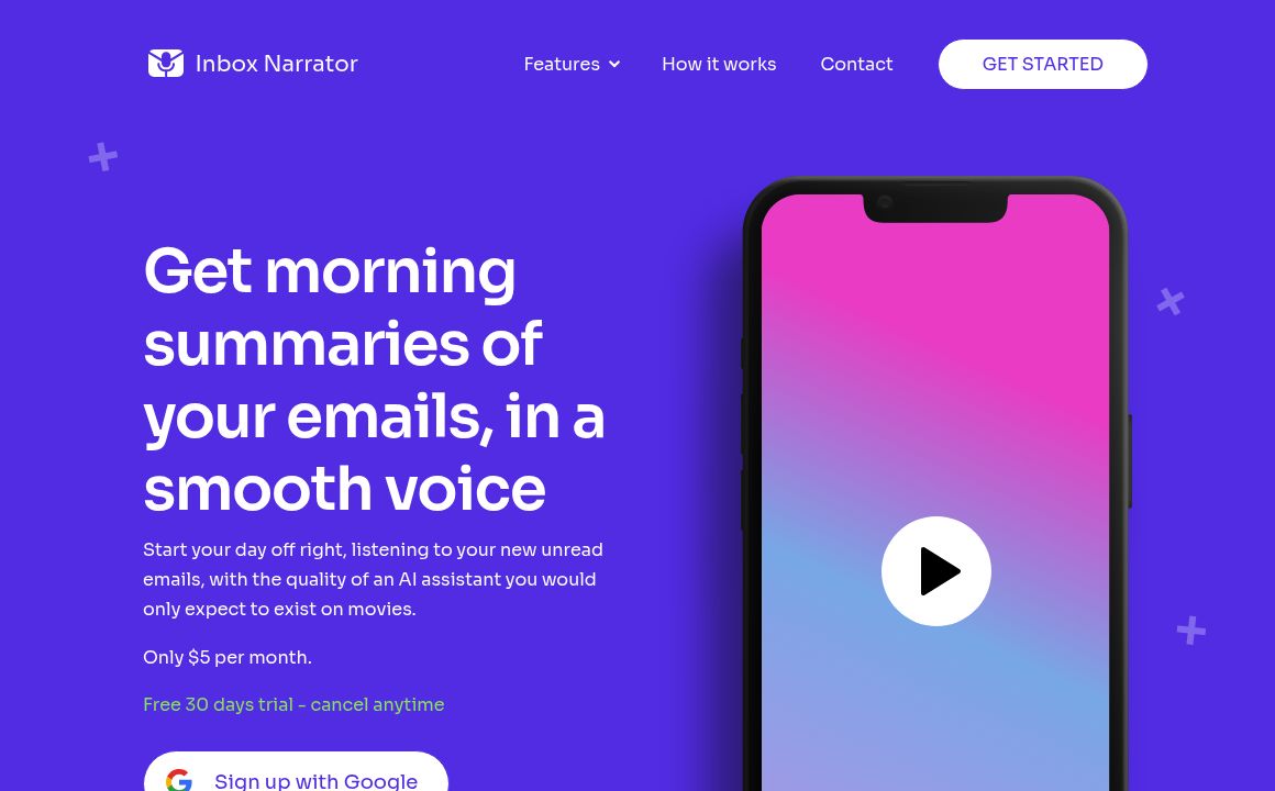 Inbox Narrator