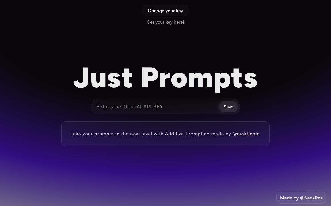 Just Prompts
