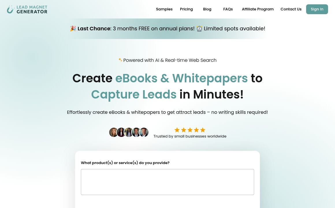 Lead Magnet Generator