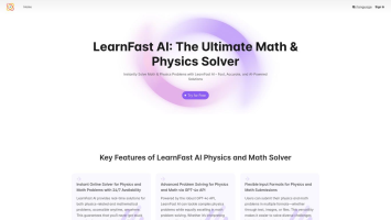 LearnFast AI Physics Solver