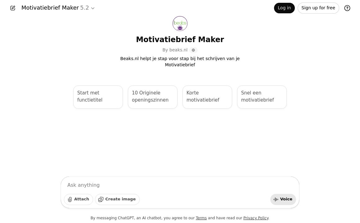 Motivatebrief Maker