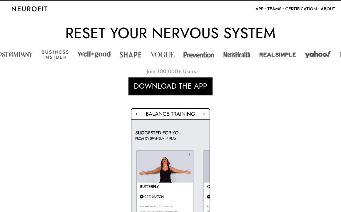 NEUROFIT App