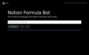 Notion Formula Bot