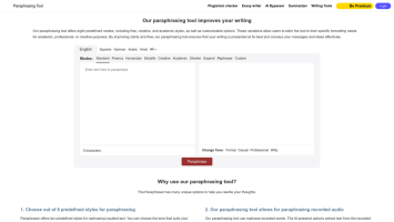 Paraphrasing Tool
