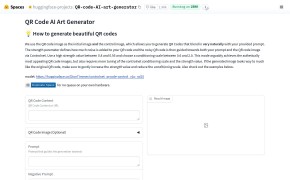QR Code AI Art Generator - Hugging Face