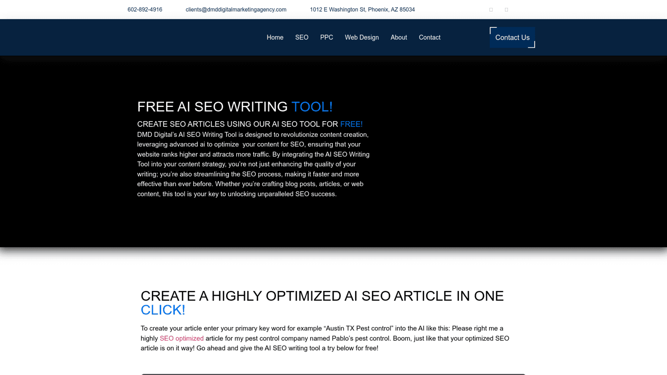 SEO Writing Tool by DMD Digital