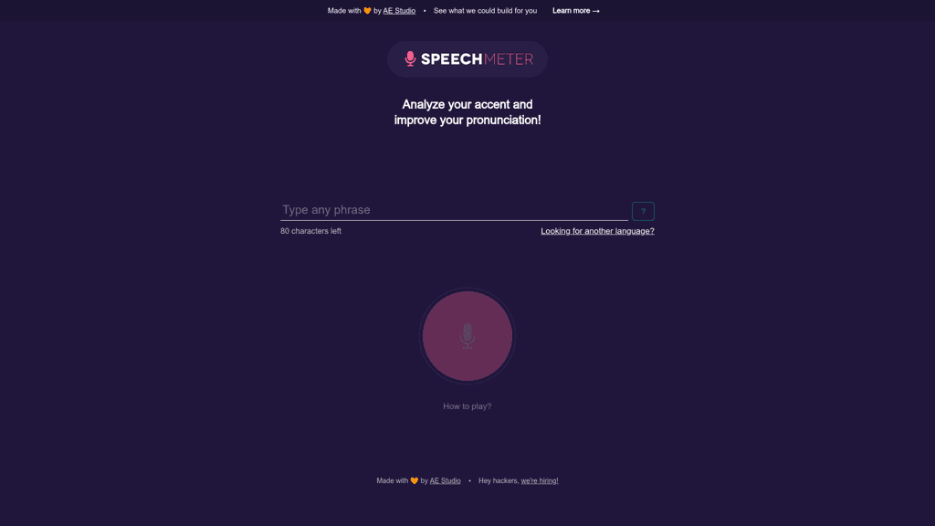 Speech Meter