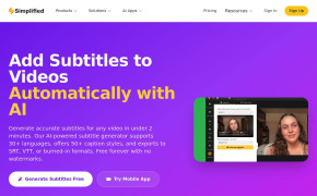 Subtitle Generator By Simplified