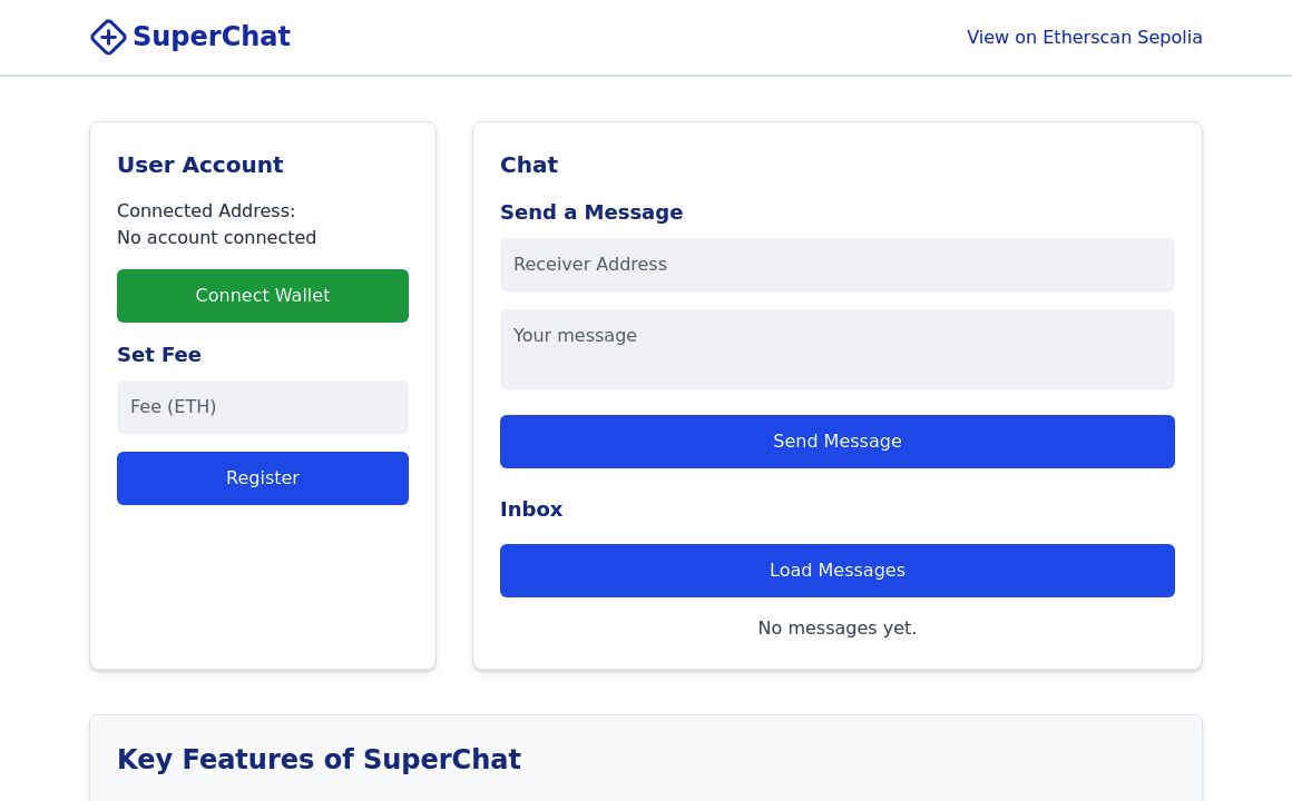 SuperChat DApp