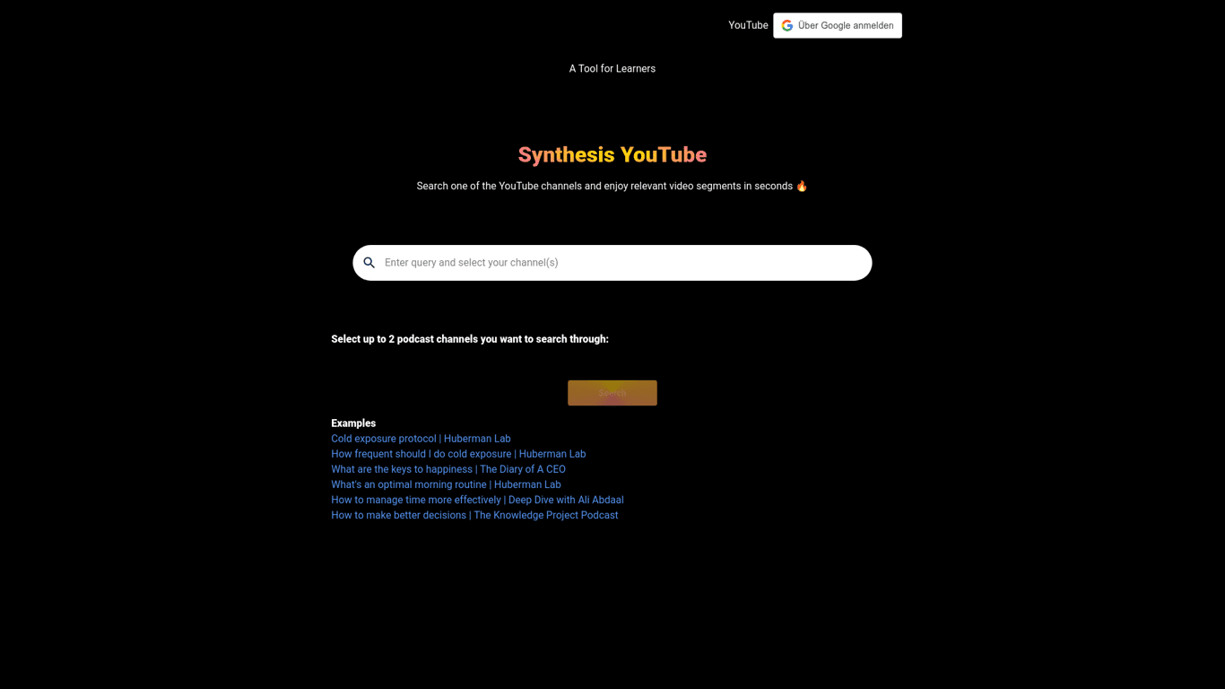 Synthesis YouTube