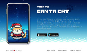 Talk to Santa Cat