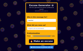 The Excuse Generator