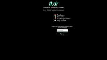 Tldr AI Summarizer