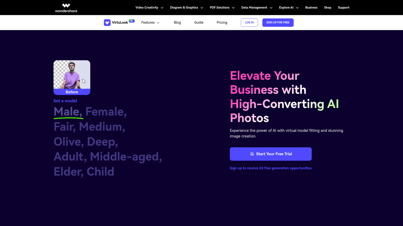 Wondershare VirtuLook
