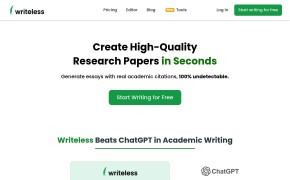 Writeless AI - Create High-Quality Essays in Seconds